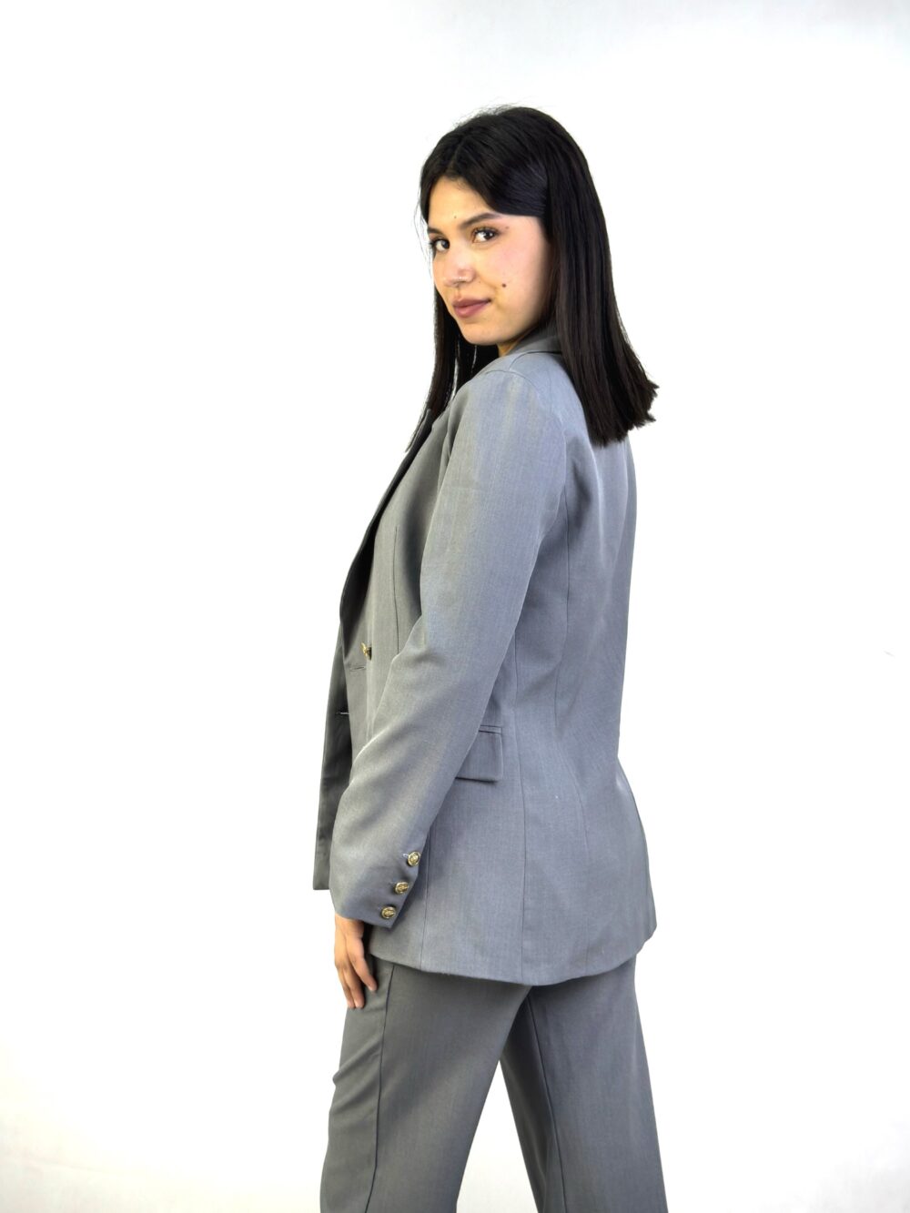 Set avec pantalon large | Gris – Image 3