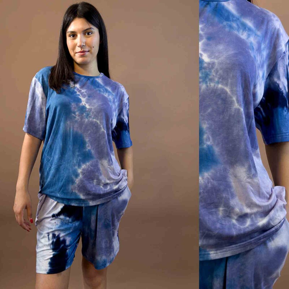 set pull et short coton tie and die – Image 2
