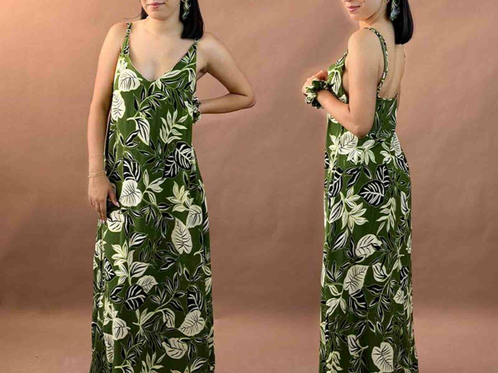 Robe bretelle avec foulard