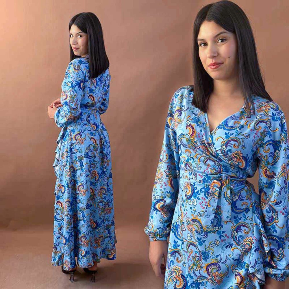 Robe cache coeur manches longue – Image 3
