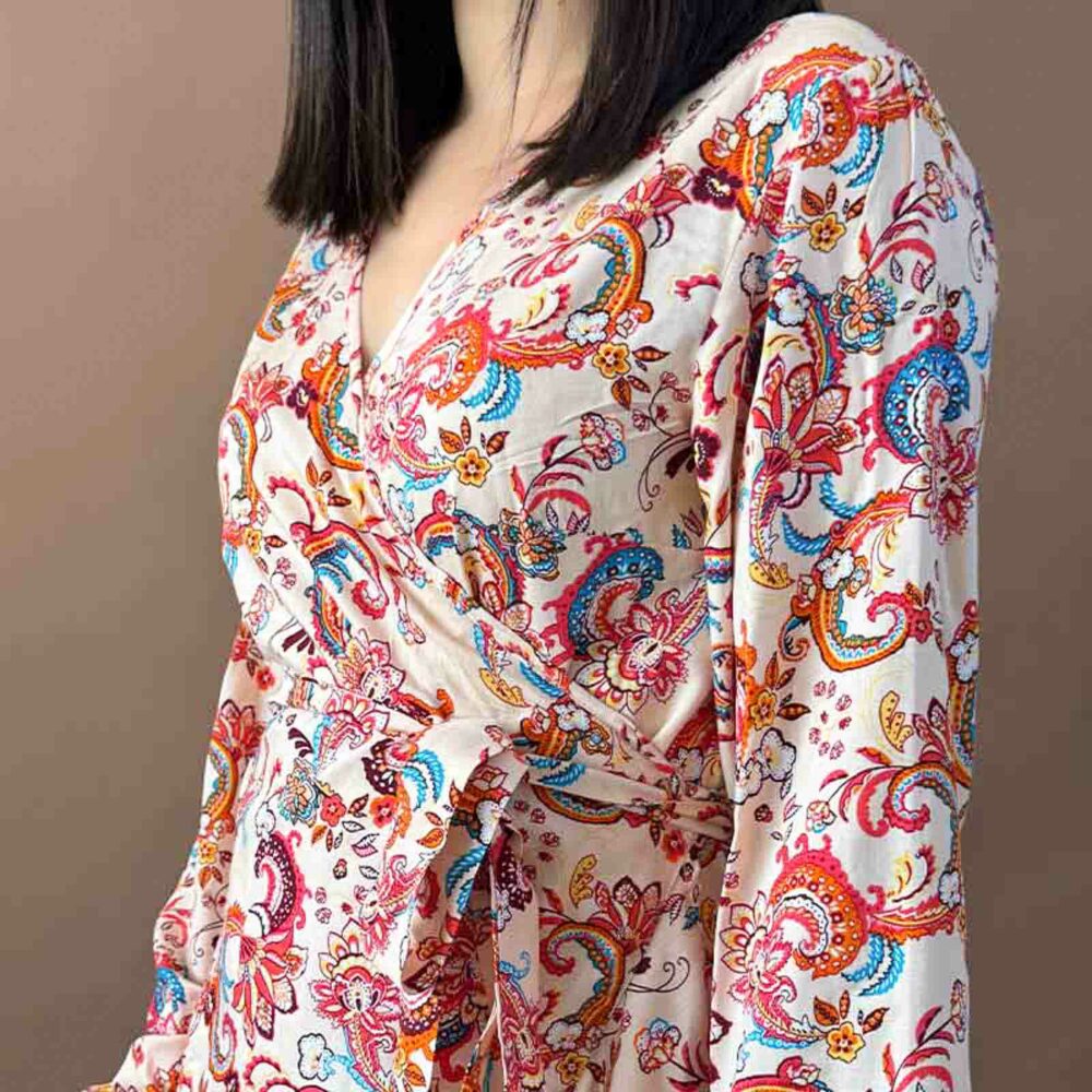 Robe cache coeur manches longue – Image 2